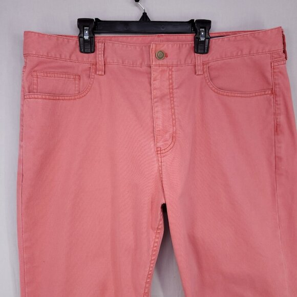 Vineyard Vines Slim Pants Mens 36x30 Pink Cotton Preppy Stretch Golf - Picture 12 of 16